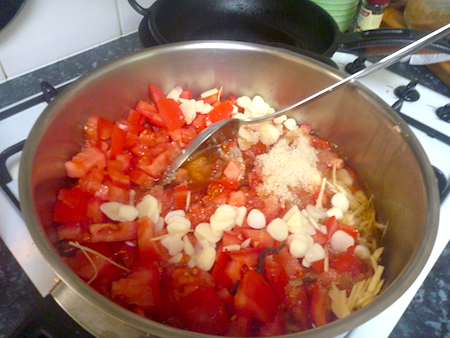 cooking tomato chutney