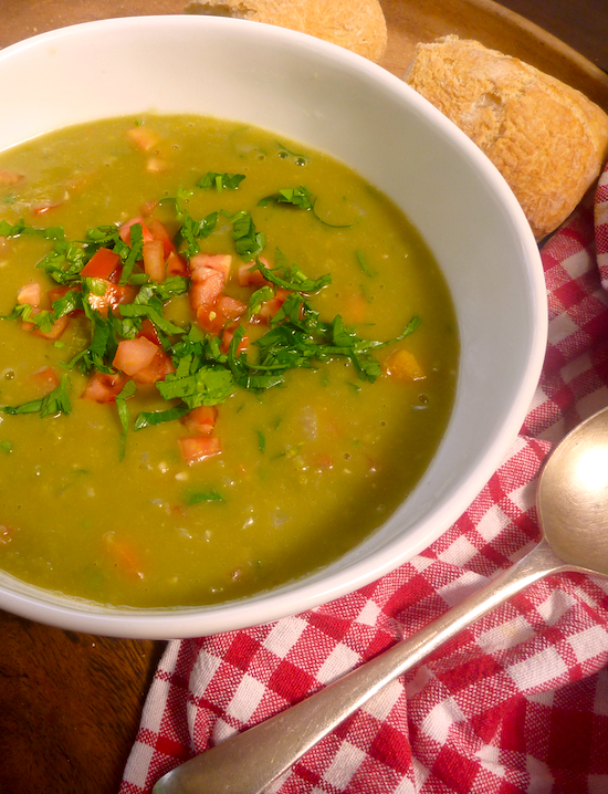 Moosewood's classic vegetarian Best Split Pea Soup