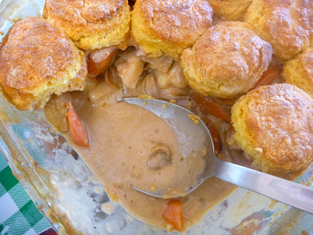 Vegetable cobbler with polenta buttermilk scones Vegetable cobbler with polenta buttermilk scones