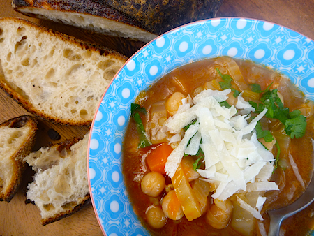 Hearty Winter Minestrone with Creamy&nbsp;Chickpeas