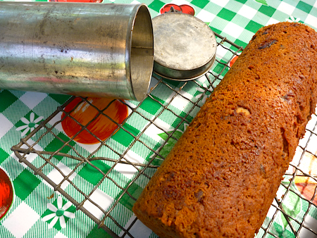 Date and walnut rolls with nut roll tin Date and walnut rolls with nut roll tin