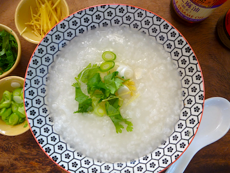 Vegetarian rice congee