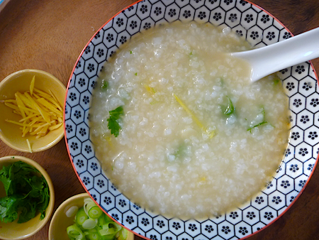 Vegetarian rice congee