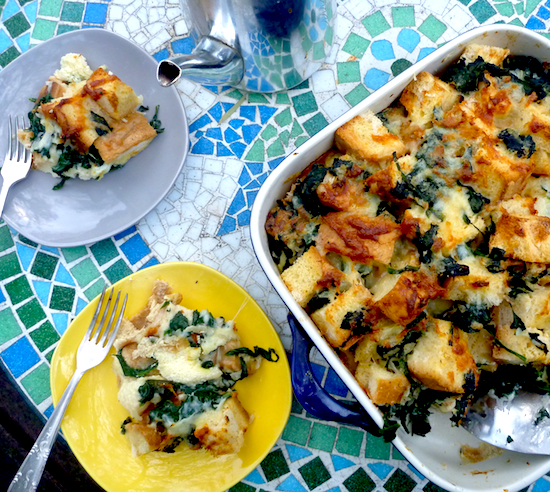Spinach and Cheese Strata: The Perfect Make Ahead&nbsp;Breakfast