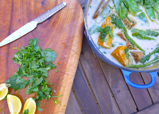 Thai-style pumpkin and tempeh curry