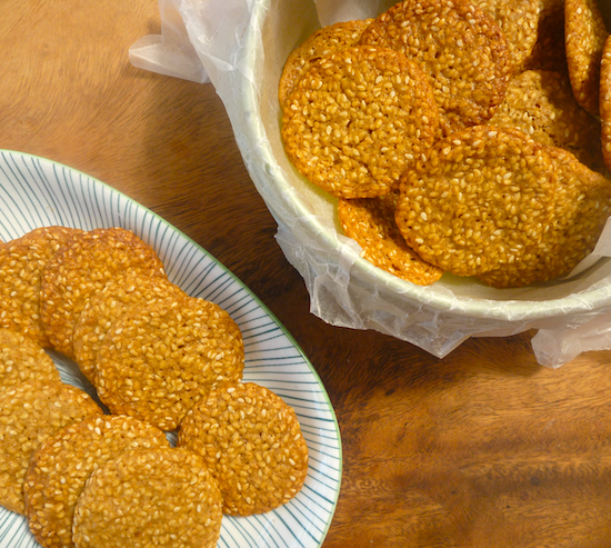 Benne (sesame seed) wafers recipe