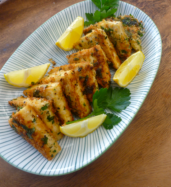 Herb crusted tofu