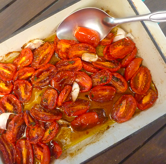 Slow roasted cherry tomato sauce