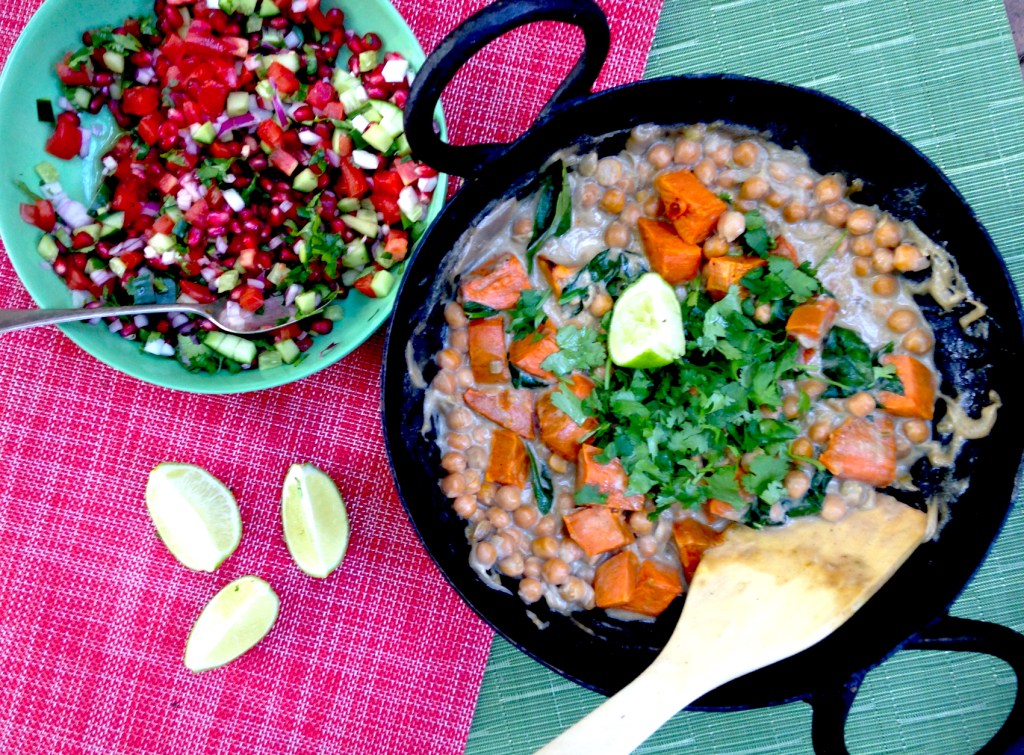 Creamy Vegan Chickpea and Coconut Korma Curry&nbsp;Recipe