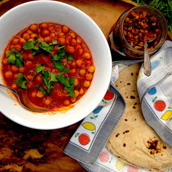 Ketchup chickpea curry #vegan #fast #food