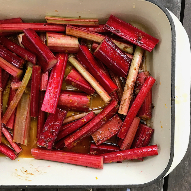 Rhubarb Innovation: Savory and Sweet Roasted Recipe | The Backyard Lemon&nbsp;Tree
