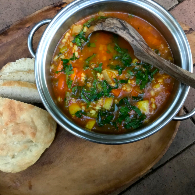 Easy Vegetable Soup with Pearl Barley for&nbsp;Winter