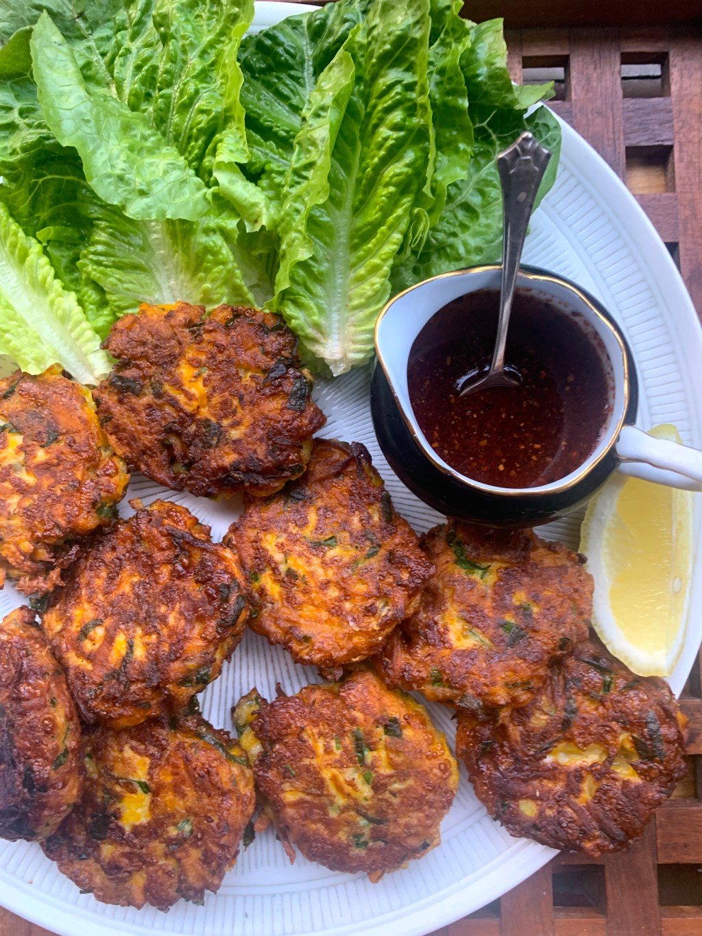 Crispy Haloumi and Pumpkin Fritters with Chilli Honey Recipe