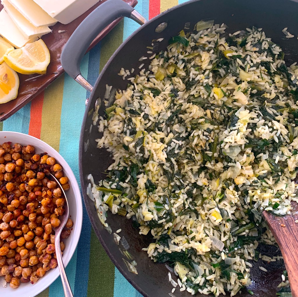Greek Spinach and Rice Recipe with Lashings of Olive&nbsp;Oil