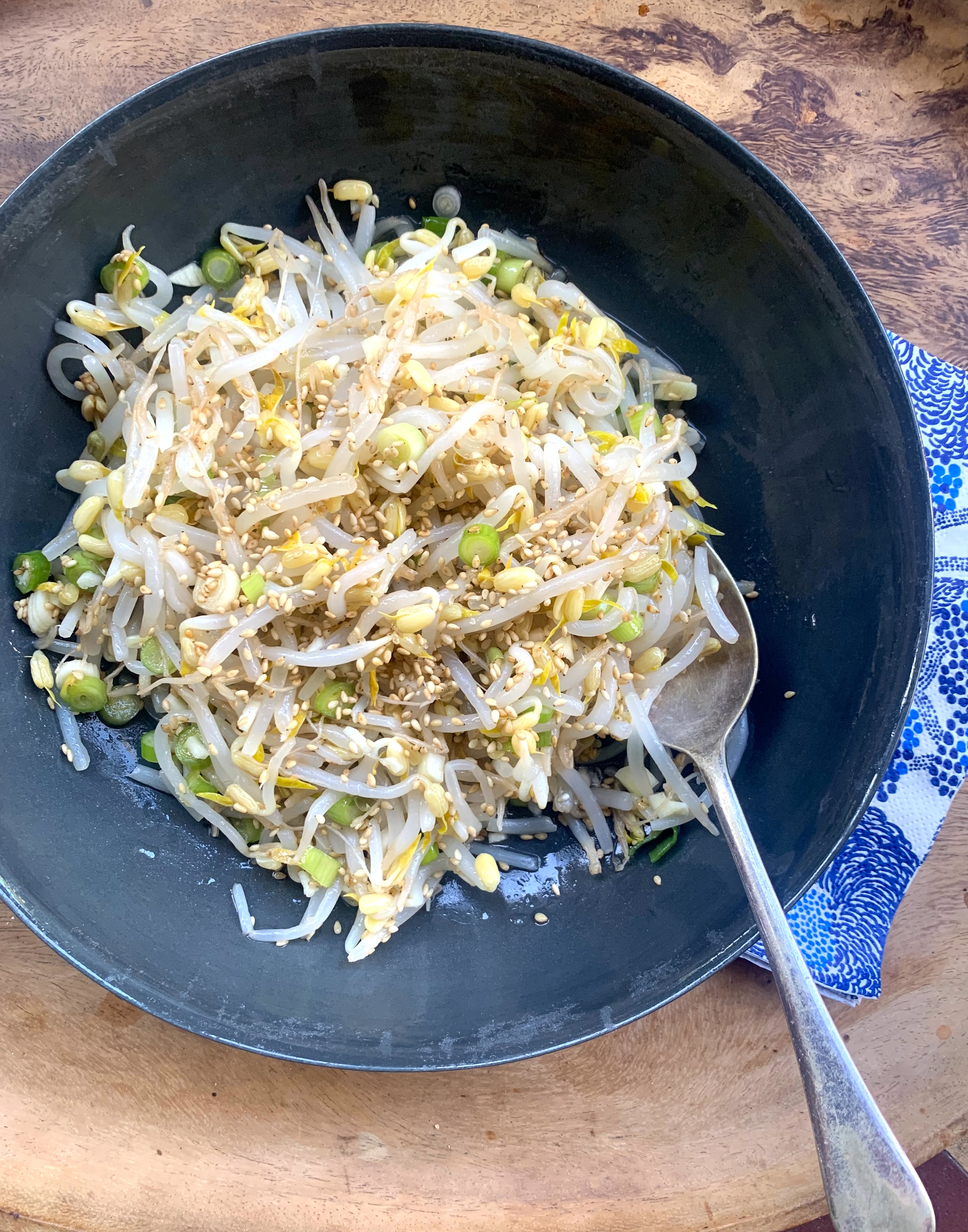 Sprouts Rice Bowl Korean Rice Bowls: Mung Bean Sprout Salad Recipe – The Back Yard Lemon Tree