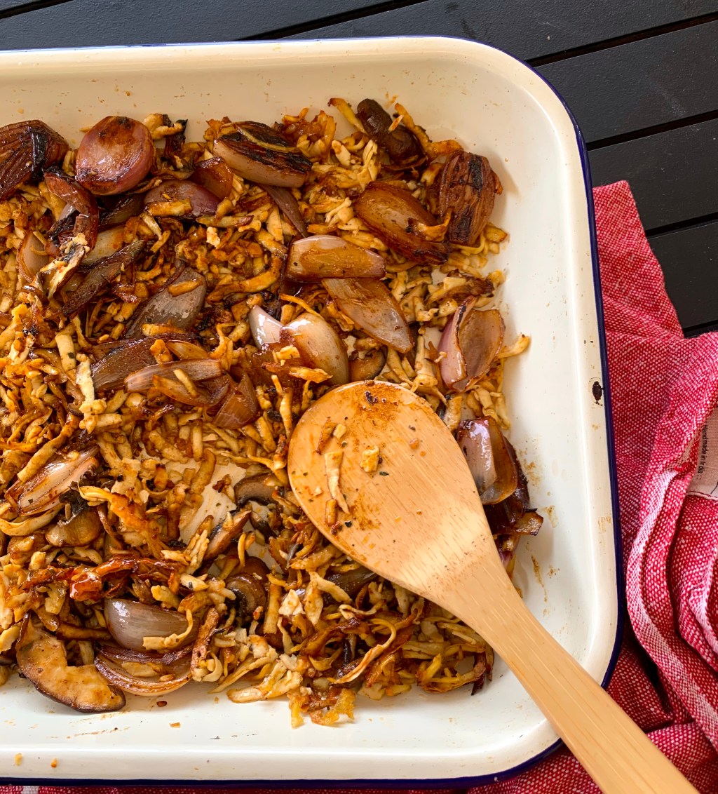 Flavor-Packed Shredded Tofu with Charred Shallots